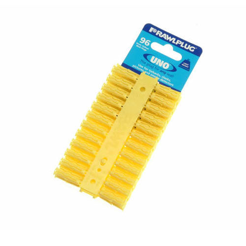 Rawlplug 5mm x 24mm Yellow Uno Wall Plugs (96pk)