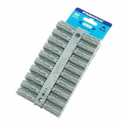 Rawlplug 10mm x 36mm Grey Uno Wall Plugs (80pk)