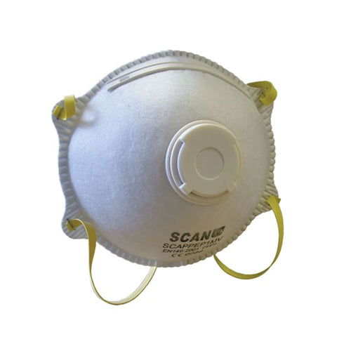 Scan Moulded Disposable Mask Valved FFP1 Protection (3 Pack)