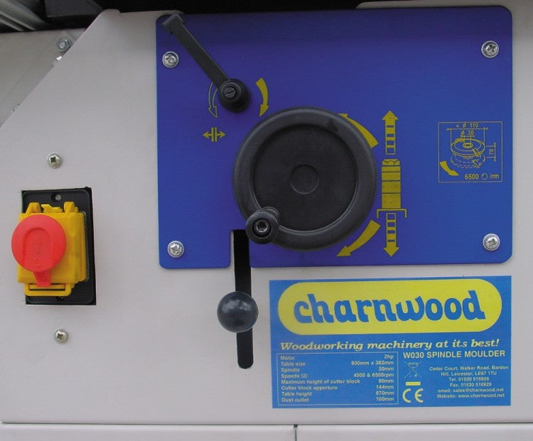 Charnwood 1500w Spindle Moulder with Sliding Carriage