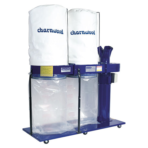 Charnwood 3HP Professional Twin Bag Dust Extractor (3 Phase)