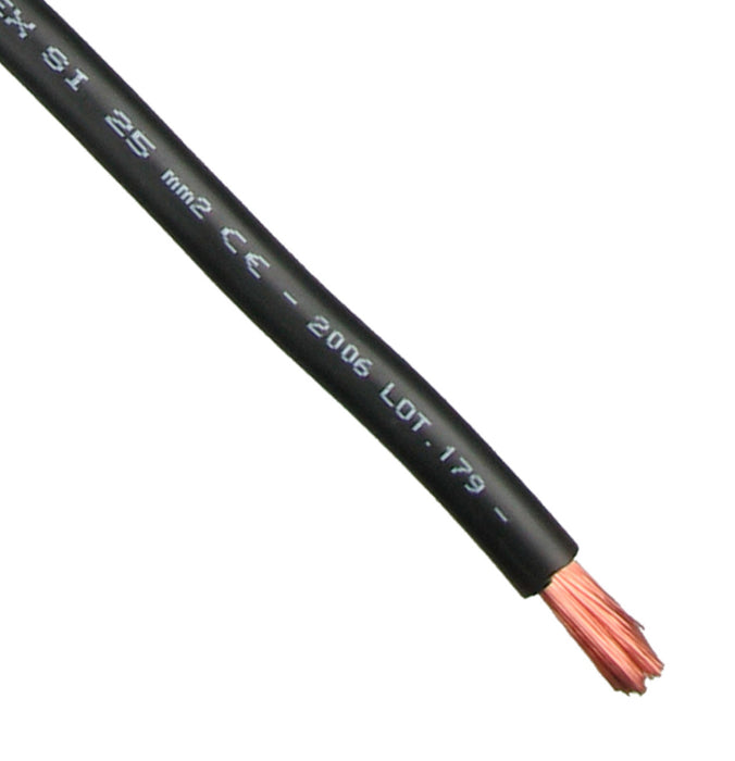 25sq Black Welding Cable (Price Per Metre)