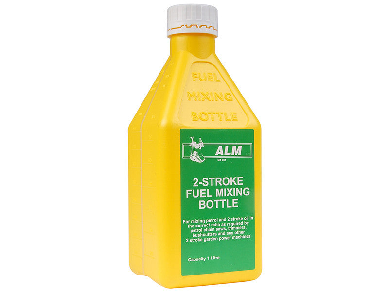 ALM 1 Litre 2 Stroke Fuel Mixing Bottle Yellow