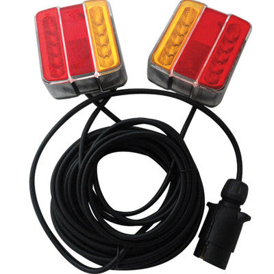 12v Magnetic LED Trailer Lamps (7.5 + 2.5M Cable)