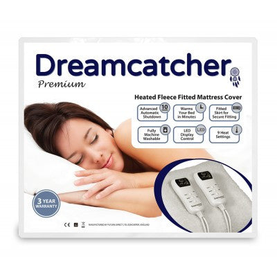 Dreamcatcher Double Premium Fleece Heated Electric Blanket
